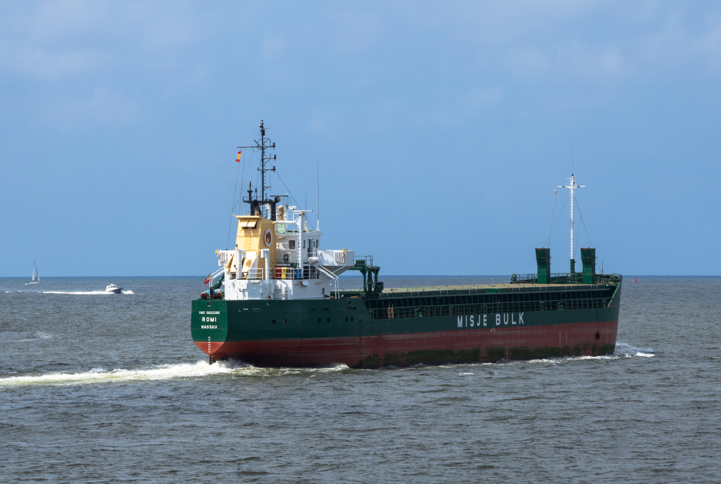 Photograph of ship providing transportation solutions.