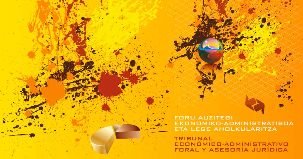 Diseño de portadilla de la Memoria Económica de Hacienda Foral de Bizkaia de 2011.